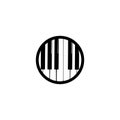 piano icon vector ilustration template Royalty Free Stock Photo