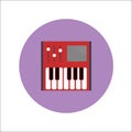 PIANO Icon Vector Royalty Free Stock Photo