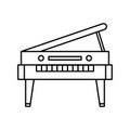 piano icon vector template Royalty Free Stock Photo