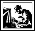 Piano jazz - Male pianist practicing