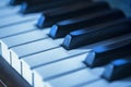 Piano key blues Royalty Free Stock Photo