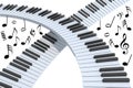 Piano keyboard abstract Royalty Free Stock Photo