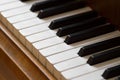 Piano keyboard background. Royalty Free Stock Photo