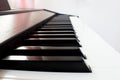 Piano keyboard (black key) Royalty Free Stock Photo