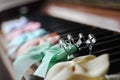 piano keyboard ribbon glitter cookie princess mold spring cute beautiful