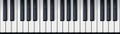 Piano keyboard seamless. Top view. Realistic detailed shaded piano keys. Simple beautiful design. Musical background. Music Royalty Free Stock Photo