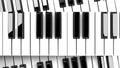 Piano keyboards.