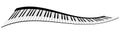 Piano keyboards set Royalty Free Stock Photo