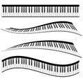 Piano keyboards Royalty Free Stock Photo