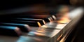 Piano Keys Abstract Closeup of Musical Instrument Royalty Free Stock Photo