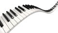 Piano keys (clipping path included) Royalty Free Stock Photo