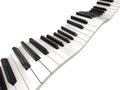 Piano keys (clipping path included) Royalty Free Stock Photo