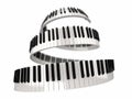 Piano keys (clipping path included) Royalty Free Stock Photo