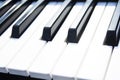 Piano keys. close up of piano keys Royalty Free Stock Photo