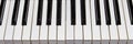 Piano keys closeup as background Royalty Free Stock Photo