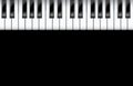 Piano keys closeup Royalty Free Stock Photo