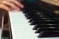 The piano keys closeup. Royalty Free Stock Photo