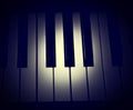 Piano Keys closeup Royalty Free Stock Photo