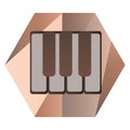 Piano keys for music. Vector illustration decorative background design Royalty Free Stock Photo