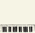 Piano Keys. Vector drawing