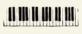 Piano Keys. Vector drawing