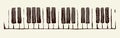 Piano Keys. Vector drawing