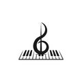 piano logo Royalty Free Stock Photo