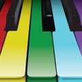 Piano keys. Vector illustration decorative background design Royalty Free Stock Photo