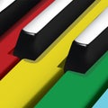 Piano keys. Vector illustration decorative background design Royalty Free Stock Photo