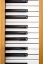 Piano Keys, white and black, Full Octave