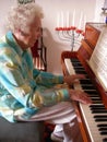 Piano Lady Royalty Free Stock Photo