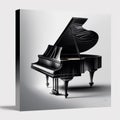 musical instrument piano black and white poster concert bright banner .advertising.