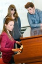 Piano lessons at music school