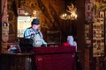 Piano man of The Red Dog Saloon, Juneau.