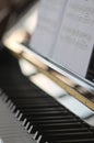 Piano. soft baackground. music, musical Royalty Free Stock Photo