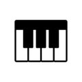 Piano - music icon vector design template Royalty Free Stock Photo