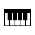 Piano - music icon vector design template Royalty Free Stock Photo