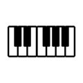 Piano - music icon vector design template Royalty Free Stock Photo