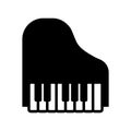 Piano - music icon vector design template Royalty Free Stock Photo