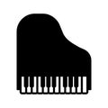 Piano - music icon vector design template Royalty Free Stock Photo