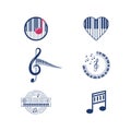 Piano Music Icon Vector illustration design Royalty Free Stock Photo