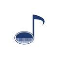 Piano Music Icon Vector illustration design Royalty Free Stock Photo
