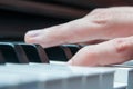 Piano player hands Royalty Free Stock Photo