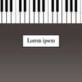 Piano recital poster, leaflet or invitation design template.