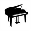 Grand piano silhouette