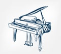 Piano sketch line design