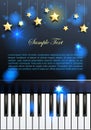 Piano and stars.