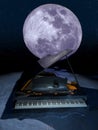 Piano under the Moon