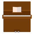 Pianoforte Musical instrument flat icon