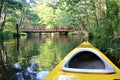 Canoeing in the Piasnica River, Baltic Sea, Poland Royalty Free Stock Photo